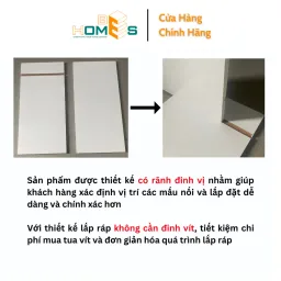 Kệ Gỗ MDF Tổ Ong Behomes Lắp Ráp Thông Minh Không Cần Đinh Vít