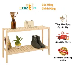 Kệ Giày Gỗ 2 Tầng 80cm