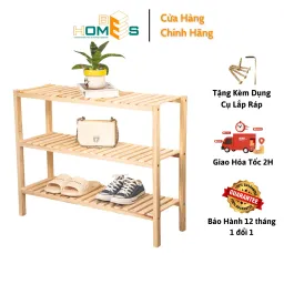 Kệ Giày Gỗ 3 Tầng 80cm