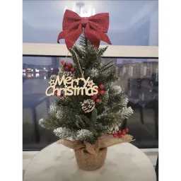 Chữ Merry Christmas Phụ Kiện Trang Trí Cây Thông Noel Bằng Gỗ Kèm Dây Treo Trang Trí Giáng Sinh