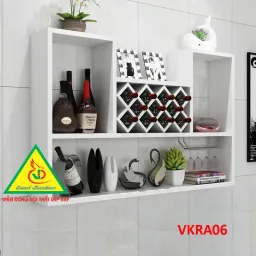 Kệ Rượu Trang Trí Treo Tường VKRA06 - VĐ Smart Furrniture NỘI THẤT LẮP RÁP VIENDONGADV