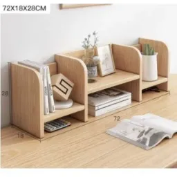 Kệ Sách Để Bàn Bằng Gỗ MDF Bo Góc 2 Tầng Như Hình