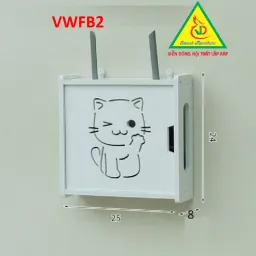 Tủ Kệ Đa Năng Để Wifi Gỗ Nhựa PVC VWFB01- VĐ Smart Furrniture NỘI THẤT LẮP RÁP VIENDONGADV