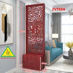 Tủ Kệ Kiêm Vách Ngăn Phòng Khách Nhà Bếp 2VTK03 - VĐ Smart Furrniture NỘI THẤT LẮP RÁP VIENDONGADV