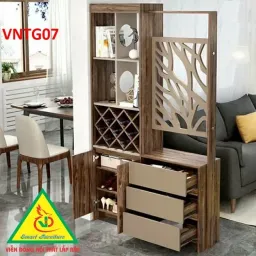 Tủ Kệ Trang Trí Vách Ngăn Gỗ MDF VNTG07 - VĐ Smart Furrniture NỘI THẤT LẮP RÁP VIENDONGADV