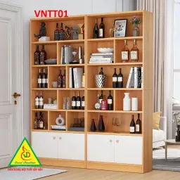 Tủ Kệ Trang Trí Vách Ngăn Gỗ MDF VNTT01 - VĐ Smart Furrniture NỘI THẤT LẮP RÁP VIENDONGADV