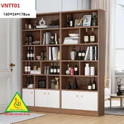 Tủ Kệ Trang Trí Vách Ngăn Gỗ MDF VNTT01 - VĐ Smart Furrniture NỘI THẤT LẮP RÁP VIENDONGADV