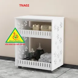 Tủ Nhà Tắm Chống Thấm Nước Gỗ Nhựa PVC TNA02 - VĐ Smart Furrniture NỘI THẤT LẮP RÁP VIENDONGADV