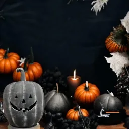 Tượng Gốm Hình Bí Ngô Halloween - Tượng Decor Sự kiện - Trang Trí Sân Vườn