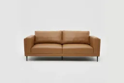 Walnut Brown Sofa ( 2 Chỗ Ngồi ) - Sofa Da Phong Cách Tối Giản