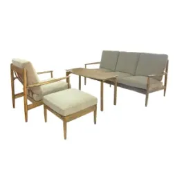 Bộ Sofa Edda – Gỗ Tràm Màu Nâu