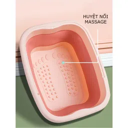 Chậu Ngâm Chân Gấp Gọn Massage Sức Khỏe Tại Nhà Xô Ngâm Chân Cách Nhiệt Có Giá Đỡ Điện Thoại Có Nắp Bồn Ngâm Chân (TM12)