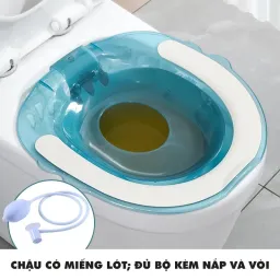 Chậu Xông Rửa Vệ Sinh Trong Suốt Dành Cho Người Già Chậu Rửa Mông, Xông Vùng Kín Cho Nam Và Nữ Đồ Dùng Phòng Tắm(TBB105)