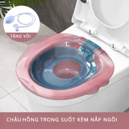 Chậu Xông Rửa Vệ Sinh Trong Suốt Dành Cho Người Già Chậu Rửa Mông, Xông Vùng Kín Cho Nam Và Nữ Đồ Dùng Phòng Tắm(TBB105)