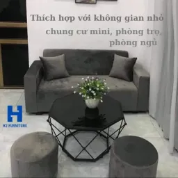 [Freeship Hà Nội] Ghế Sofa Nỉ H2 Bền Đẹp Khung Gỗ Tự Nhiên Sofa Phòng Khách, Phòng Ngủ, Sofa Decor Đủ Kích Thước