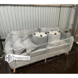 [Freeship Hà Nội] Ghế Văng Sofa Nỉ H2 Furniture Dành Cho 3 Tới 5 Người Ngồi, Sofa Phòng Khách Phong Cách Bắc Âu