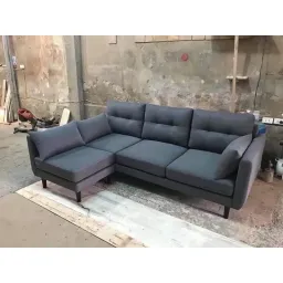 [Freeship HN] Ghế Sofa Góc L Nỉ Kích Thước 2m2x1m6 H2 Furniture 2m2x1m4 Sofa Góc L Di Động Thông Minh