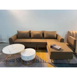 [Freeship HN] Sofa Góc L Kích Thước 2m2x1m4 Bọc Nỉ Màu Sắc Tự Chọn H20L9 Kết Cấu Khung Gỗ Chắc Chắn Cho Phòng Khách