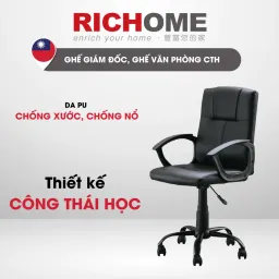 Ghế Giám Đốc, Ghế Làm Việc, Ghế Học Tập Bọc Da PU Chống Thấm Nước RICHOME CH1230-1 . Hàng Nhập Khẩu Nguyên Kiện