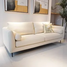 Ghế Sofa Nỉ Cao Cấp H20V6 H2 Furniture Mặt Đệm Êm Ái Đàn Hồi Với Thiết Kế Đơn Giản Phù Hợp Chung Cư Mini, Phòng Ngủ