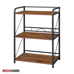 Kệ Để Đồ 3 Tầng Đa Năng RICHOME SH511WN-1 - Khung Sắt Chắc Chắn Sơn Tĩnh Điện, Ván MDF Phủ Melamin