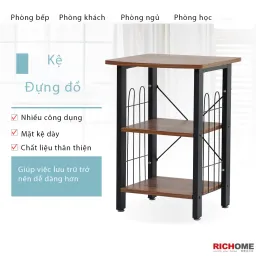 Kệ Tab Đầu Giường, Kệ Để Đồ Nhỏ Gọn Chắc Chắn Ván Phủ MDF Chống Xước, Chống Nổ RICHOME SH529