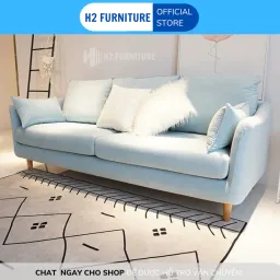 [Miễn Ship HN] Ghế Sofa H20V8 Bọc Nỉ Cao Cấp Màu Sắc Tự Chọn - Dễ Dàng Tháo Ra Vệ Sinh - Đệm Ngồi Êm Ái Đàn Hồi