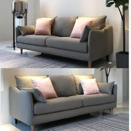 [Miễn Ship HN] Ghế Sofa H20V8 Bọc Nỉ Cao Cấp Màu Sắc Tự Chọn - Dễ Dàng Tháo Ra Vệ Sinh - Đệm Ngồi Êm Ái Đàn Hồi