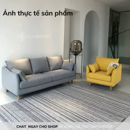 [Miễn Ship HN] Ghế Sofa H20V8 Bọc Nỉ Cao Cấp Màu Sắc Tự Chọn - Dễ Dàng Tháo Ra Vệ Sinh - Đệm Ngồi Êm Ái Đàn Hồi