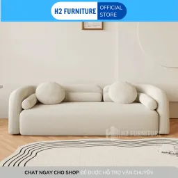 [Miễn Ship HN] Ghế Sofa Nỉ Nava Cao Cấp H2 Furniture Đệm Lò Xo Đàn Hồi Êm Ái Kích Thước Theo Yêu Cầu Bảo Hành 1 Năm