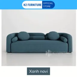 [Miễn Ship HN] Ghế Sofa Nỉ Nava Cao Cấp H2 Furniture Đệm Lò Xo Đàn Hồi Êm Ái Kích Thước Theo Yêu Cầu Bảo Hành 1 Năm