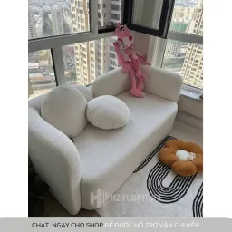 [Miễn Ship HN] Ghế Sofa Nỉ Nava Cao Cấp H2 Furniture Đệm Lò Xo Đàn Hồi Êm Ái Kích Thước Theo Yêu Cầu Bảo Hành 1 Năm