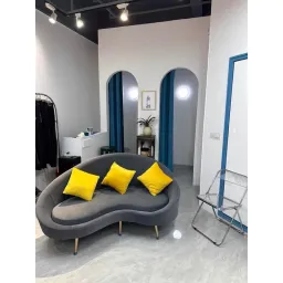 [Miễn Ship HN] Ghế Sofa Xoài Nỉ Cao Cấp / Sofa Cong Decor Đủ Màu Sắc Và Kích Thước Theo Yêu Cầu