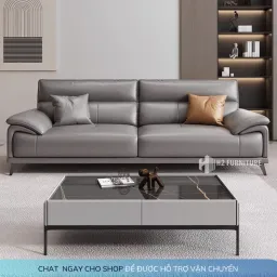 [Miễn Ship HN] Ghế Văng Sofa Da Tựa Yếm H20D2 Cao Cấp Với Chất Liệu Khung Gỗ Tự Nhiên Da Nhập Khẩu Màu Sắc Đa Dạng