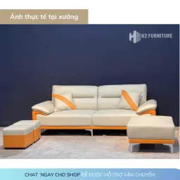 [Miễn Ship HN] Ghế Văng Sofa Da Tựa Yếm H20D2 Cao Cấp Với Chất Liệu Khung Gỗ Tự Nhiên Da Nhập Khẩu Màu Sắc Đa Dạng