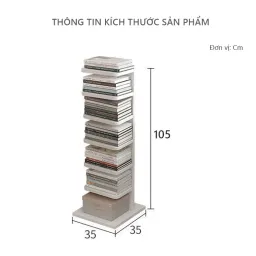 Kệ Sách 6 Tầng Hình Cây Gỗ MDF Phủ Melamin Thương Hiệu NTF-10