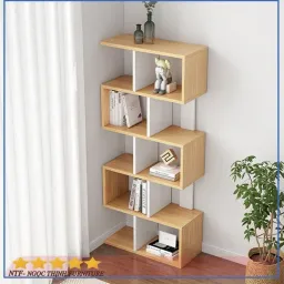 Kệ Sách, Kệ Trang Trí Để Sàn Ziczac Cao Cấp Thương Hiệu NTF-99 NTFurniture