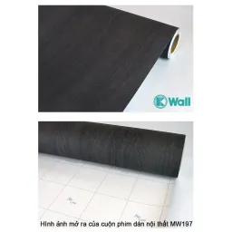 Phim Dán Nội Thất Vân Gỗ Hàn Quốc MW197 - Chống Cháy Lan