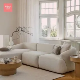 Sofa Góc L Phòng Khách Sofia Sofa Bắc Âu