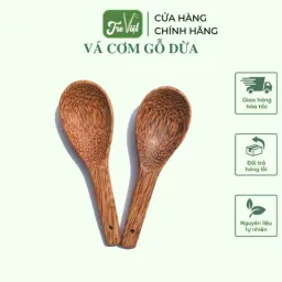 Vá Cơm Gỗ Dừa - Muỗng Xới Cơm Gỗ