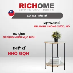 Bàn Trà RICHOME TA468-1 Bàn Uống Trà, Bàn Đọc Sách, Tab Đầu Giường Sang Trọng, Tiện Lợi, Gọn Gàng