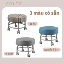 Ghế Đẩu Tròn, Ghế Gác Chân Văn Phòng, Ghế Để Chân RICHOME CH1419 Ghế Đẩu Chân Xoay Nhỏ Gọn, Tiện Lợi