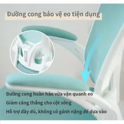 Ghế Văn Phòng Công Thái Học RICHOME CH1402, Tay Gập, Điều Chỉnh Lưng, Chống Gù. Hàng Nhập Khẩu