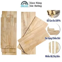 Gỗ Ghép Cao Su Bản 20cm Dùng Làm Kệ - Mặt Bàn. 100% Gỗ Thịt Có Độ Bền Cao Dễ Dàng Gia Công. Nhiều Kích Thước Lựa Chọn