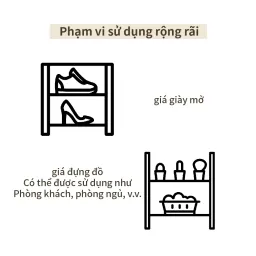 Kệ Giày Đa Năng RICHOME SC224, Kệ Giày Thông Minh 4 Tầng ,Chắc Chắn, Tiện Lợi - Hàng Nhập Khẩu