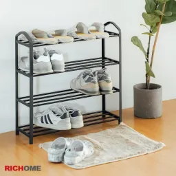 Kệ Giày Dép Đa Năng RICHOME SC226-1, Kệ Giày Nhưa, Kệ Giày 4 Tầng Để Giày Dép Tiện Lợi Chắc Chắn