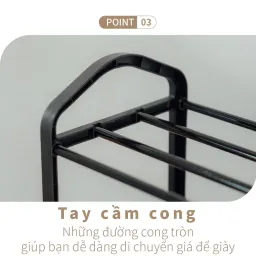 Kệ Giày Dép Đa Năng RICHOME SC226-1, Kệ Giày Nhưa, Kệ Giày 4 Tầng Để Giày Dép Tiện Lợi Chắc Chắn