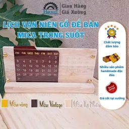 Lịch Vạn Niên Gỗ HAMET. Lịch Để Bàn Thiết Kế Theo Phong Cách Hiện Đại Sang Trọng Decor Không Gian Độc Đáo Làm Quà Tặng