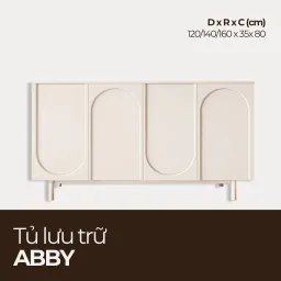 ABBY, Tủ Lưu Trữ - Tủ Đa Năng Phong Cách Scandinavian, TLT_005, Chiềudàix35x80cm, Nội thất HGF