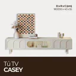 CASEY, Tủ Tivi Thiết Kế Hiện Đại Sang Trọng, TTV_038, Chiềudàix40x55cm, Nội thất HGF